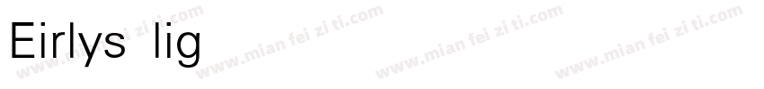 Eirlys light字体转换